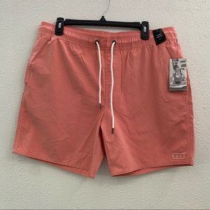 RVCA Pink shorts, large, Gerrar elastic shor.